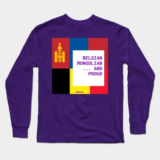 Belgian-Mongolian Pride Long Sleeve T-Shirt